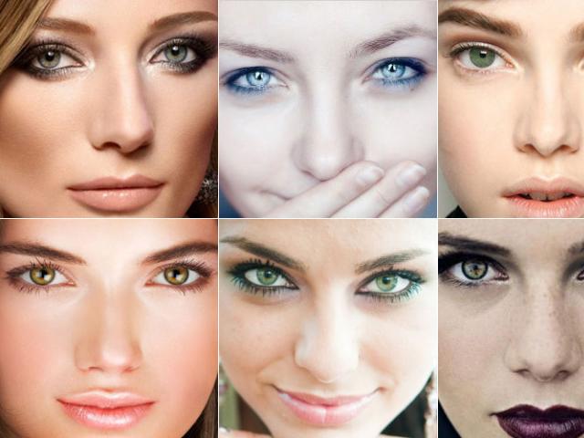 Ngjyra e flokëve për lloje të ndryshme të syve të gjelbër